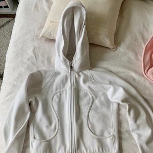 White Lululemon Scuba Hoodie